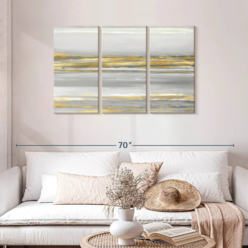 Avery Subtle Reflections With Grey, 28" H x 45" W