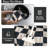 Abstract Checkered Machine Washable Rug for Living Room Geometric Non-Slip Rug for Bedroom Dining Room Office Nursery Playroom Teen Dorm-102500137