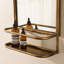 Metal Rectangle Mirror with Shelves