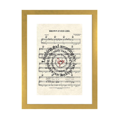 «Brown Eyed Girl», reproduction d'impression