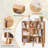 8 Cube Book Shelf,3 Tier Bookshelf With Legs, Modern Open Storage Organizer,Boho Bookcase,Display Cabinet Shelf Free Standing Bookshelves For Bedroom,Living Room,Office-579070872
