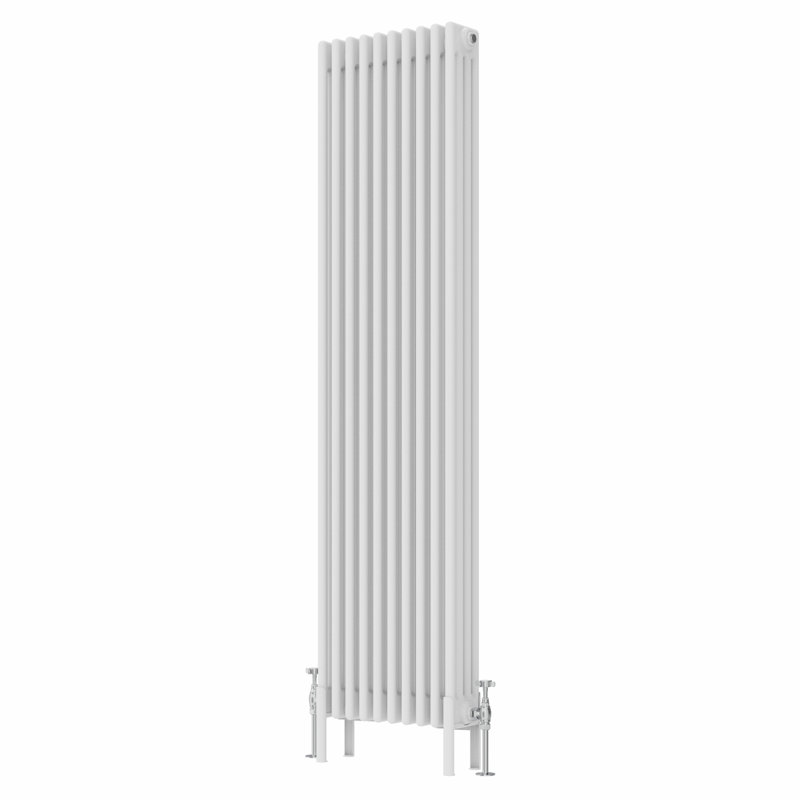 Adams Vertical Traditional 4 Column Radiator 1800x470mm, White