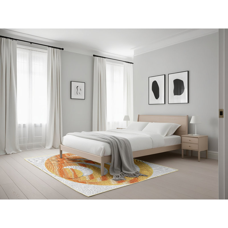 Tapis orange, Rectangle 5 pi x 7 pi