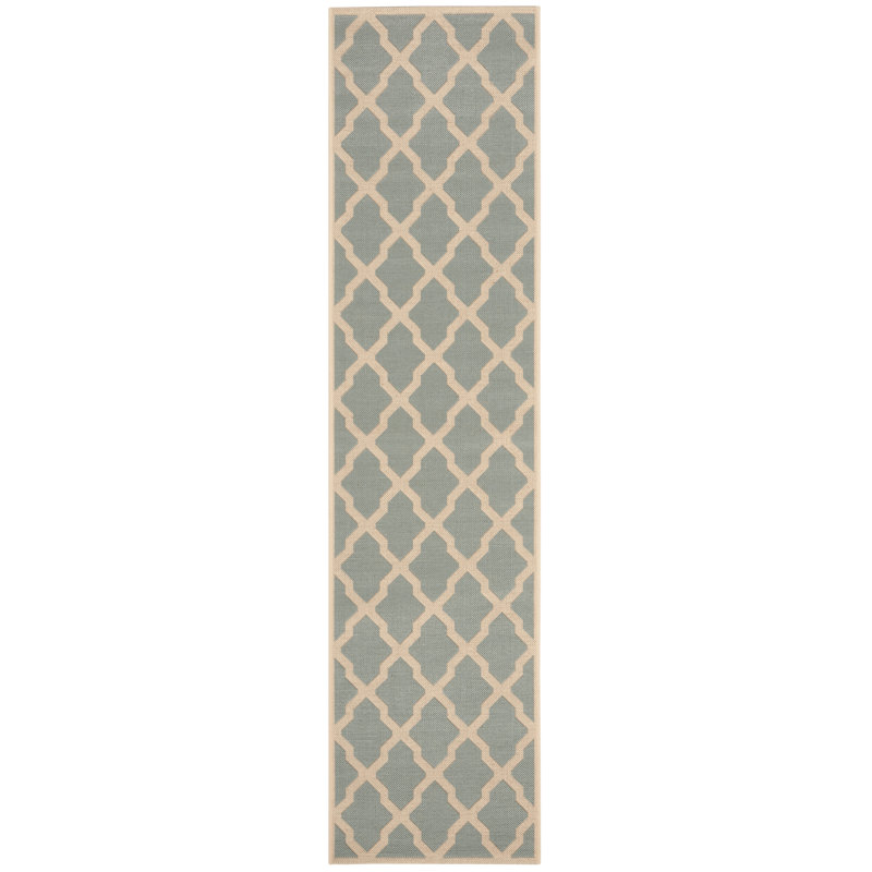 Ferrill Linden 100 Performance Geometric Rug, Runner 2'2" x 8'