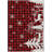 Machine Washable Indoor/Outdoor Christmas Reindeer Xhevrie Red Rug-297166210