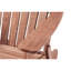 Chaise de patio surdimensionnée - en bois avec construction stable pour le jardin, la cour, le porche et les terrasses
