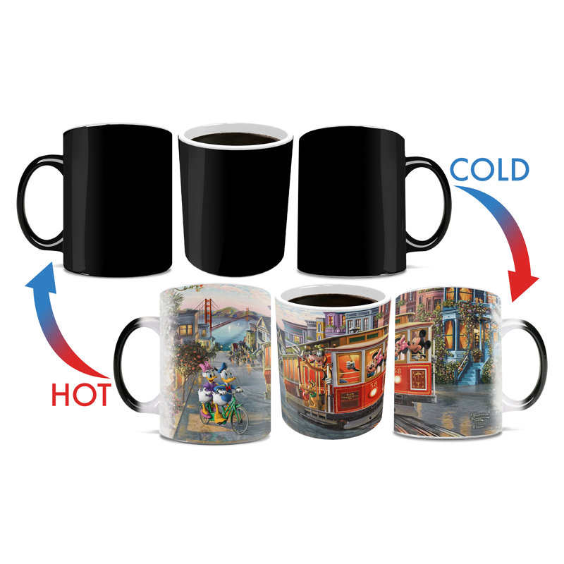Tasse sensible à la chaleur Disney (Mickey et Minnie à San Francisco) Morphing
