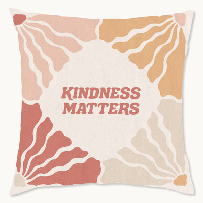 Floral Polyester Throw Pillow