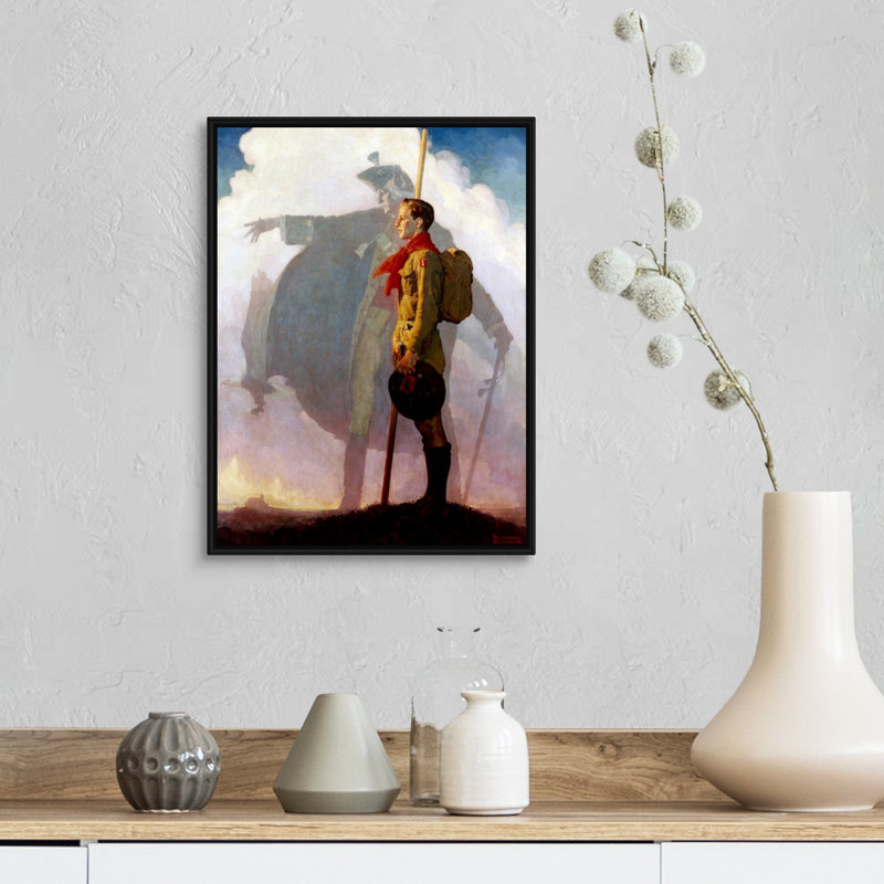 Carry On Canvas, art mural, H 18 po x l 14 po x P 1,75 po, Cadre flottant noir