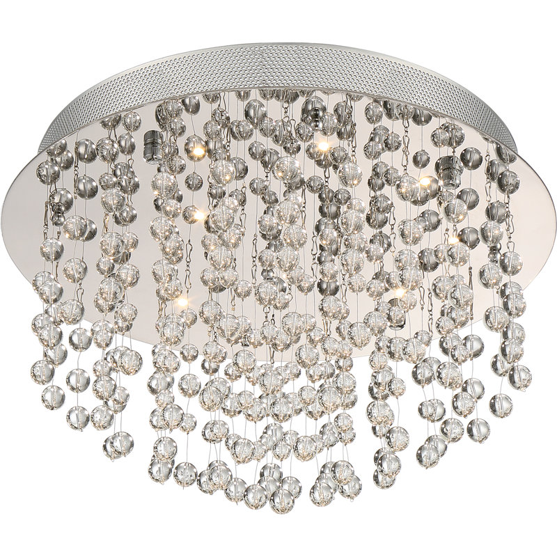 Plafonnier encastré à DEL 22 lumières Heiderose, H 11 po x l 15,75 po x P 15,75 po