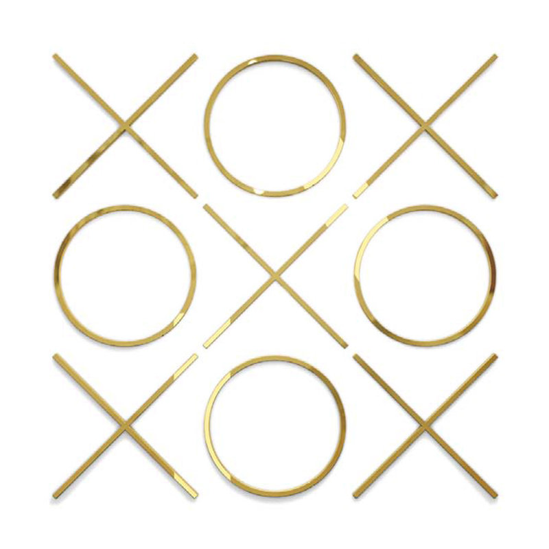 Modern Metal Wall Decor, 20" H x 20" W x 1" D, Gold