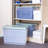 Wham Clip 62L Rectangular Plastic Storage Boxes with Secure Clip Lock Lids. L:59.5 x W:39.5 x H:33.5cm-98970105