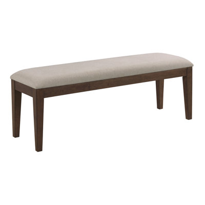 Banc de salle à manger rembourré, latte