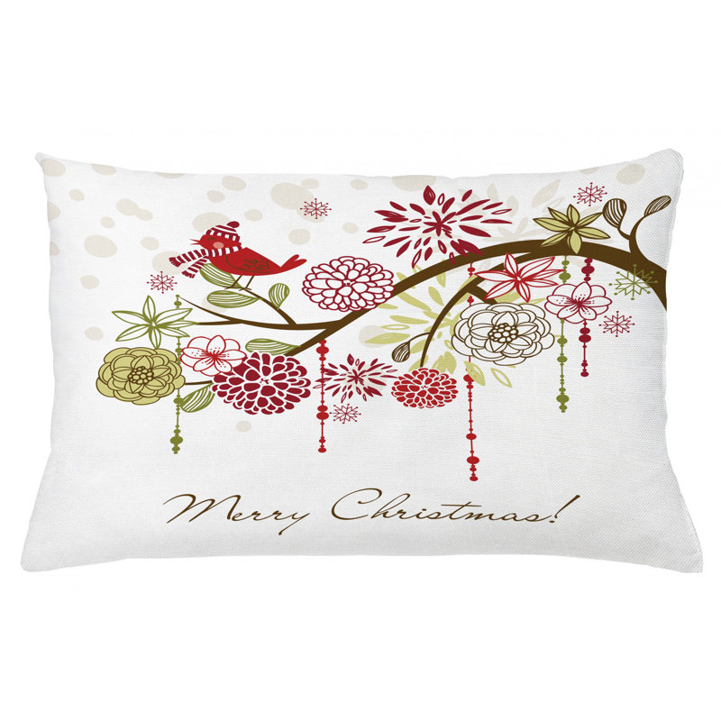 Housse de coussin lombaire intérieur/extérieur christmas, 16 po x 26 po