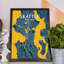 Seattle City Map - No Frame Print-1551624469
