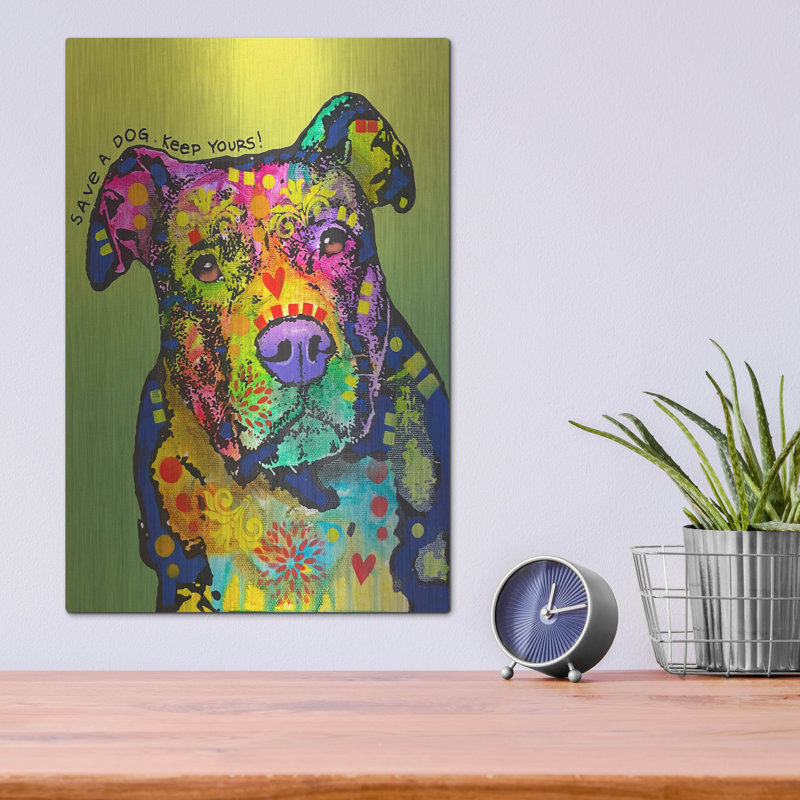 " Save A Dog " by Dean Russo, 16" H x 12" W