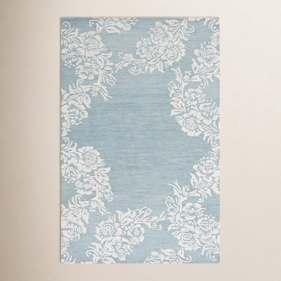 Hand-Tufted Wool Floral Rug