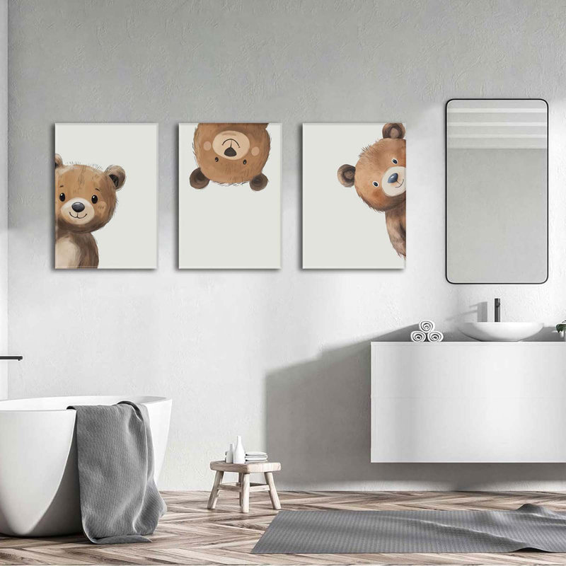 3 Piece Wrapped Canvas Print, 60 cm H x 40 cm W