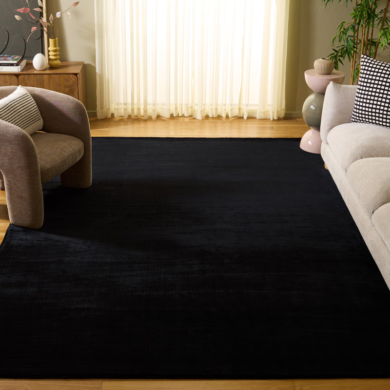 Tapis en viscose tissé à la main Endora, Rectangle 9 pi x 12 pi