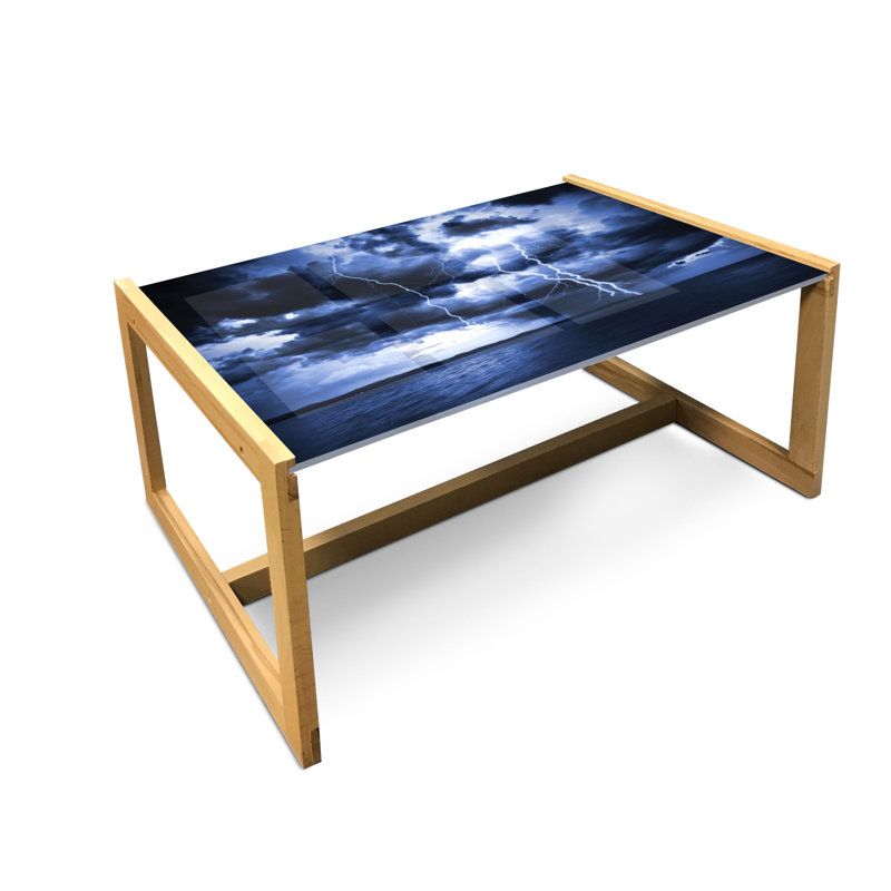 Innayah Sled Coffee Table, 90cm H x 62cm W x 40cm D