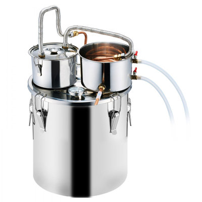 Moonshine Still Water Alcohol Distiller w/Thumper Keg & 8W Water Pump
