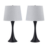 Set Of 2 Metal Table Lamp With Shade