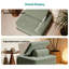 Versatile Modular Floor Sofa Chair,  In Sage Green, Frameless Low Profile Floor Seating For Living Room & Gaming, 95x95cm Compact Ottoman Style
