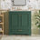 Meuble-lavabo de luxe 30 po avec lavabo en céramique, meuble-lavabo avec 2 grandes portes à fermeture douce, armoire de rangement en bois massif