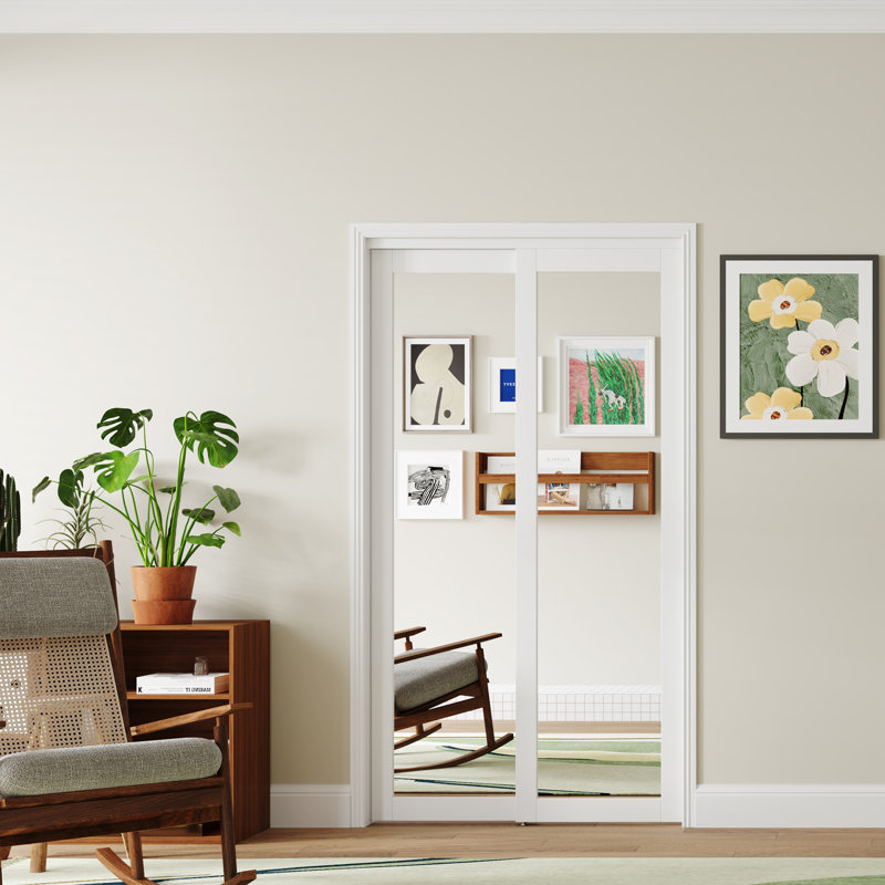 Porte de placard coulissante 1-Lite, 48 po x 80 po