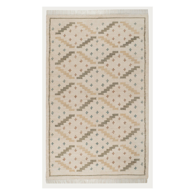 Wilder Kilim Natural Handwoven Jute Rug, Rectangle 6' x 9'