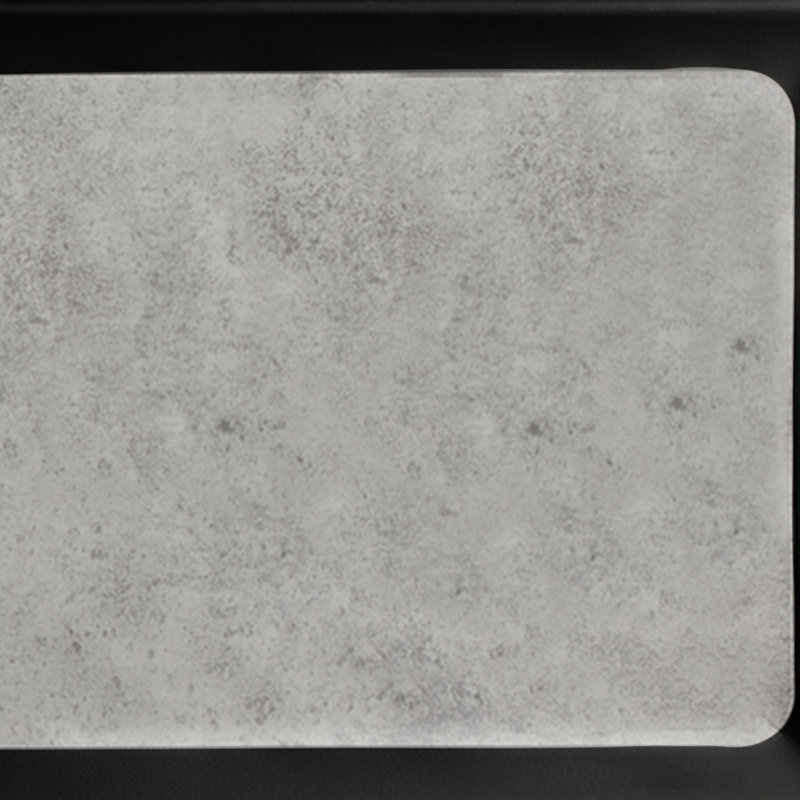 Plateau en mélamine Kobe, H 0,5 po x l 20,75 po x P 6,38 po, Argent