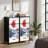 4 Drawer Dresser for Bedroom, Narrow Chest of Drawers, Wooden Top and Study Iron Frame 18"x37.5"-(WxH)