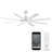 66" 8 - Blade Outdoor / Indoor Smart Ceiling Fan with Remote Control Included, Works With Google Assistant, Amazon Alexa and IOS/Android Mobile APP-57504433-56806450