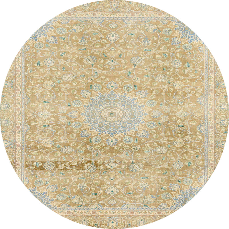 Abstract Indoor Rug, Round 7'