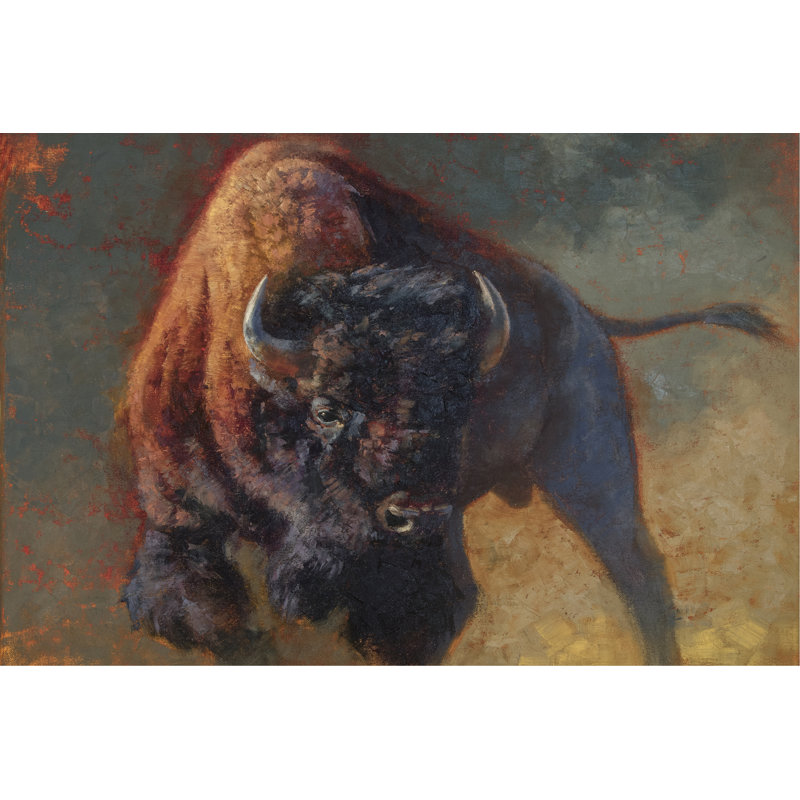 «Full of Snort» par Julie T. Chapman - peinture sur toile tendue, H 20 po x l 30 po