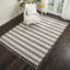 Tapis ivoire / gris tressé à la main Paxtonville-496649796
