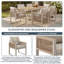 6 - Person Patio Dining Set with Rectangular Table