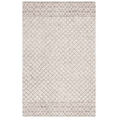 Abstract Hand Tufted Wool, Cotton Geometric Rug