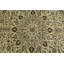 Tapis beige en laine noué à la main de conception unique 9 pi 7 po x 13 pi 5 po années 1980