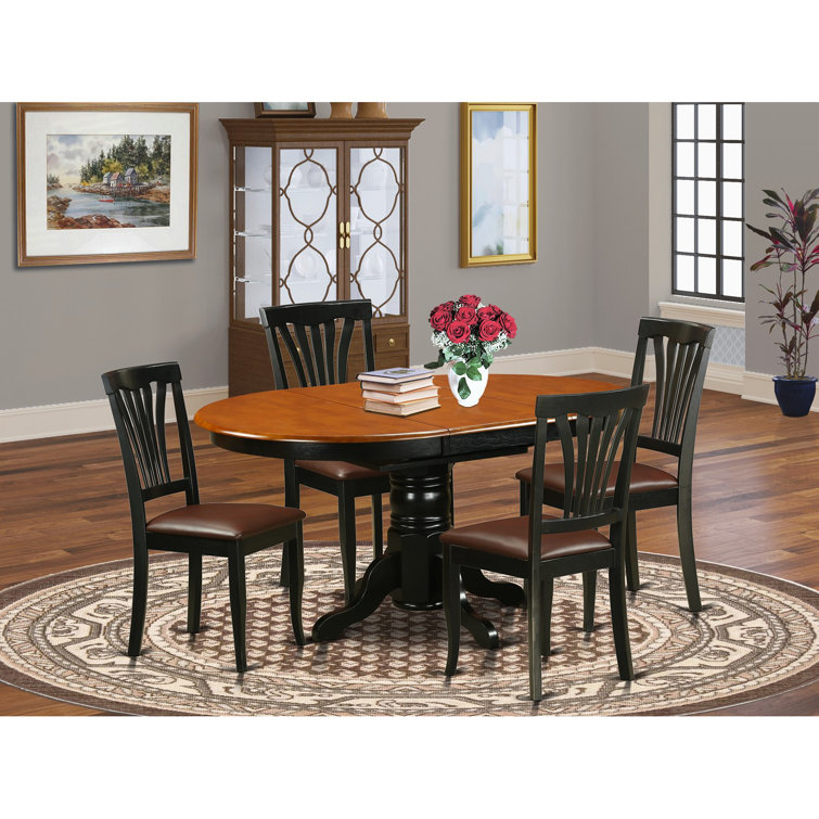 Hotham Extendable Solid Wood Pedestal Dining Set