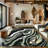 Galaxy Series Abrstract Black/Gray/Ivory/Beige Area Rug-1742055782