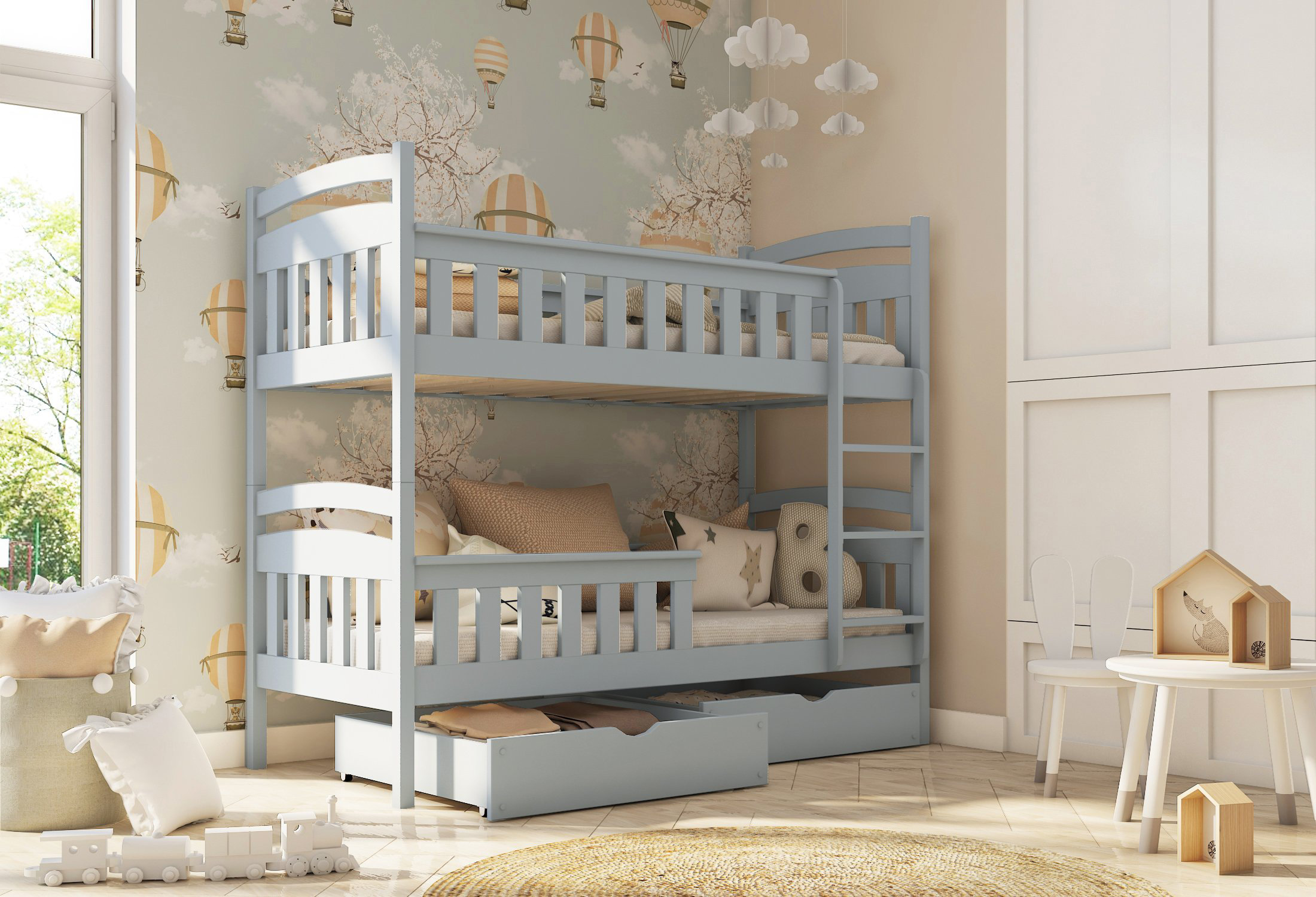 Harriet Bee Farrell Single (3') Standard Bunk Bed and Mattress ...