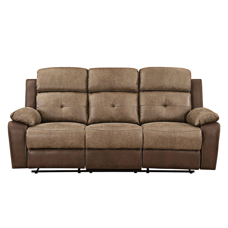 Canapé inclinable en microfibre rembourré en bois massif avec canapé 1 pièce
