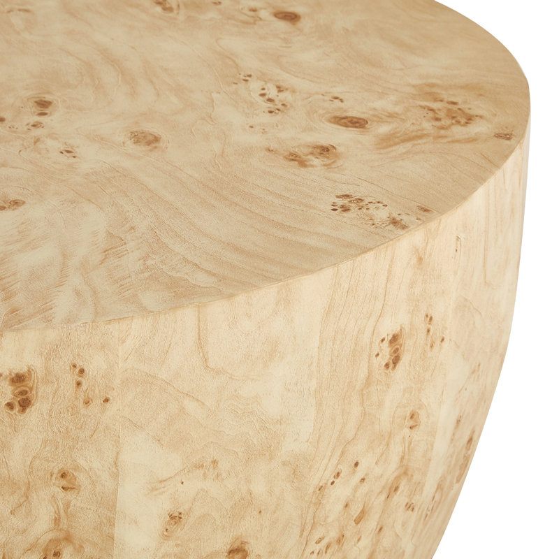 Table basse cylindrique 34,65 po, Bois