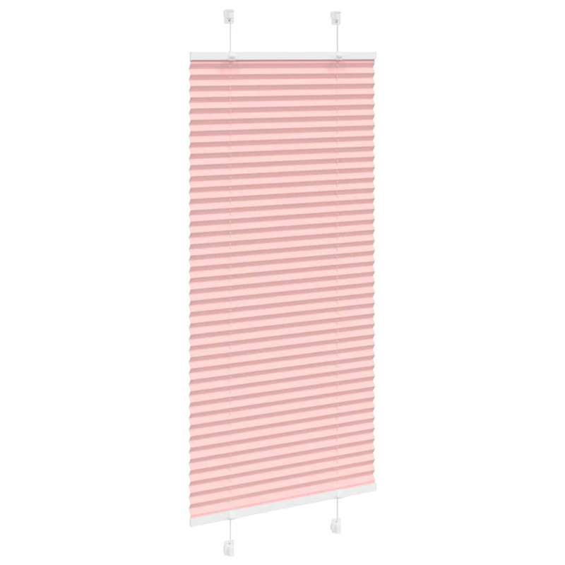 Room Darkening Pleated Shade, 60cmW x 100cmL, Pink
