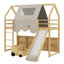 Structure de lit en mezzanine avec tente-930137518-930137517
