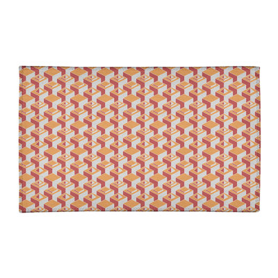 Tapis de zone orange/rouge light skyscrapers