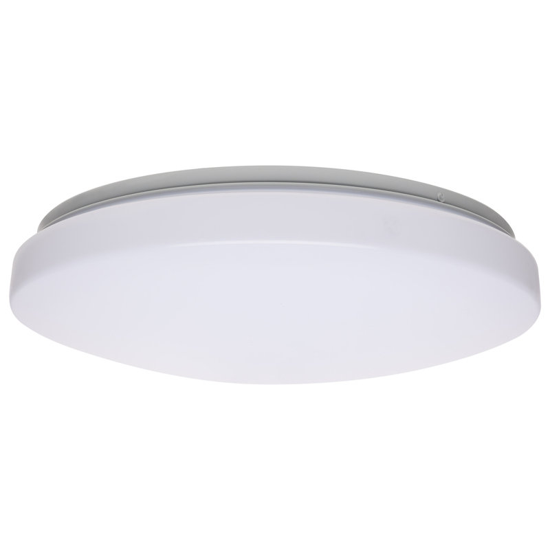 Corynne Acrylic LED Flush Mount, 3.55" H x 14" W x 14" D