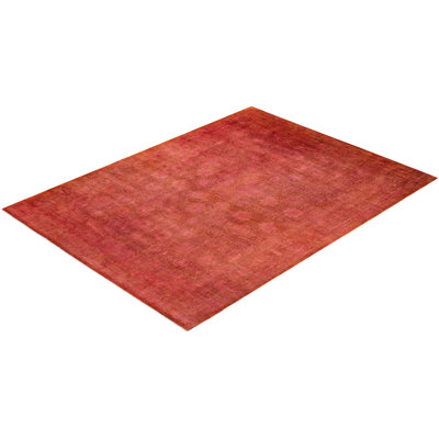 Haydon Hand Knotted Wool Contemporary Brown Area Rug 9' 1"" x 12' 1 -  The Twillery Co.Â®, 23EC0661978B491CB86EC5A9C0F7661E