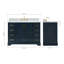 Meuble-lavabo simple avec plateau Abshire 49-93359305